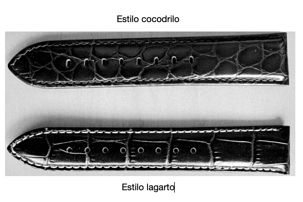 ¿Pieles Exóticas? ¿Cuáles existen en los extensibles de reloj?